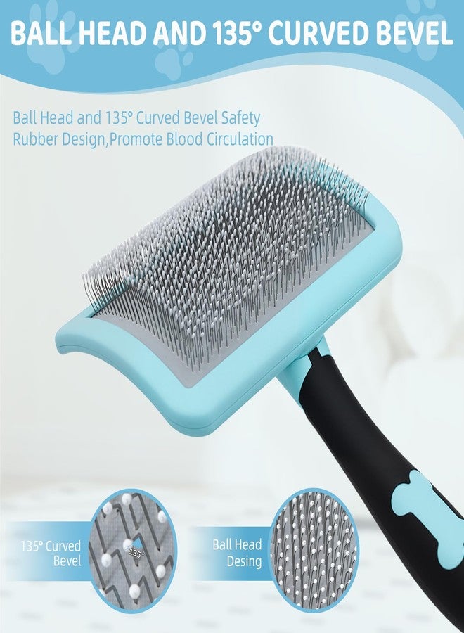 KEUYE Great Pyrenees Brush,Dog Brush for Great Pyrenees,De-shedding and Fluffing Grooming Brush,Gifts for Great Pyrenees,Blue - Image 4